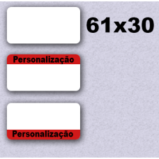 Etiqueta 61x30 mm